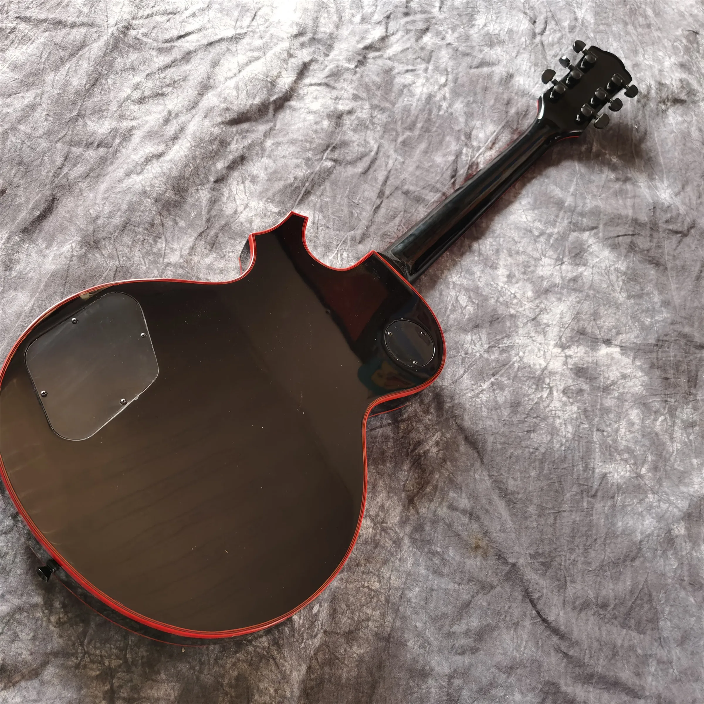 hot selling high quality Chinese factory 6 strings electric guitar with black and red logo binding can be changed any color | Спорт и
