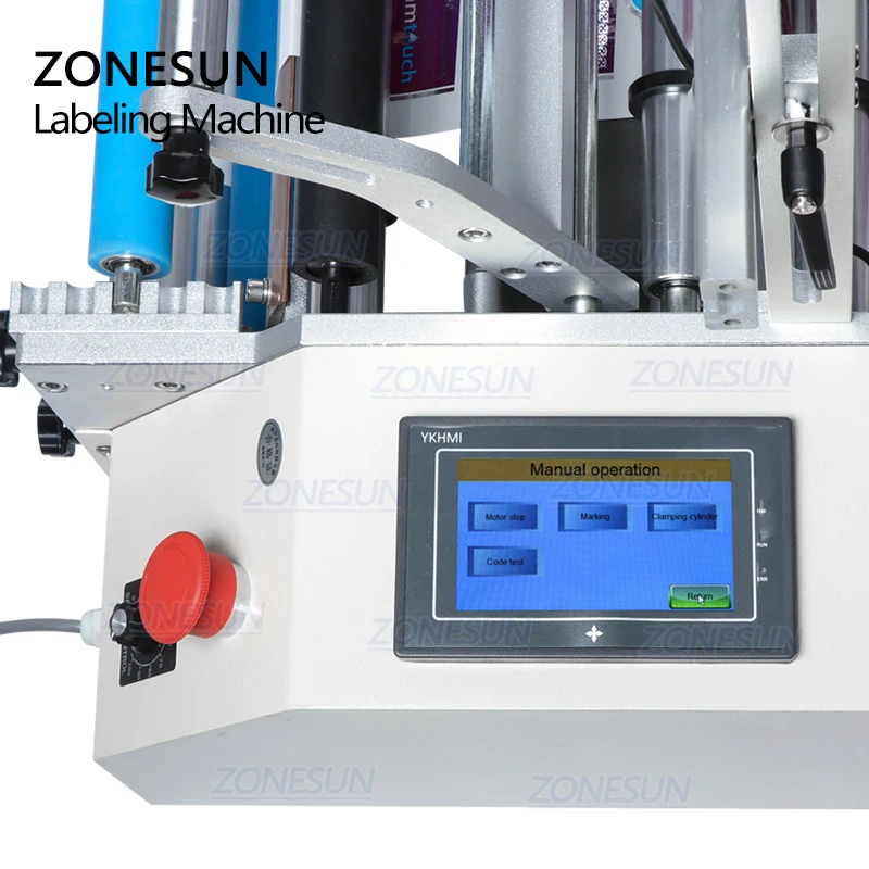 ZONESUN XLT801 машина для упаковки пищевых продуктов автоматическая пластиковая Жестяная Банка круглая стеклянная бутылка двухсторонняя Этикетировочная машина наклейка этикетка