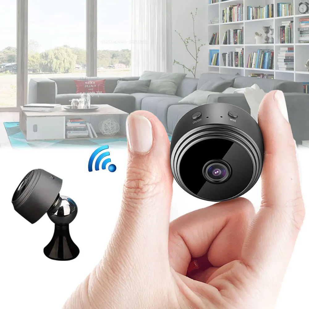 

1080P HD IP mini camera wireless Wifi security remote control surveillance night vision mobile detection camera APP V380
