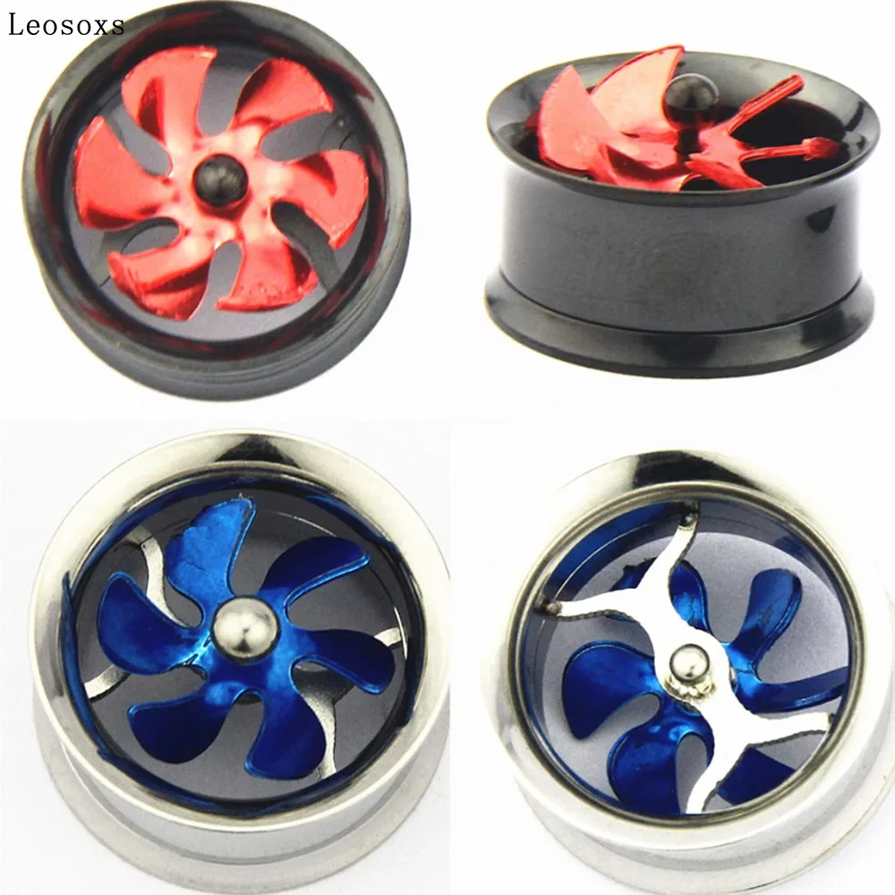 Leosoxs 1 шт. металлическая ветряная мельница расширитель ушей из нержавеющей стали |
