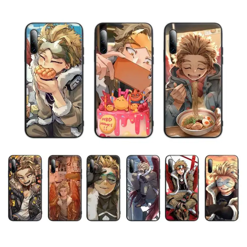 

Anime MHA Hawks BNHA Phone Case For Honor 30 7A Pro 8 9 10 20 Lite 8A 8X 8S 9X 10i 20i 20s Silicone Cover Coque