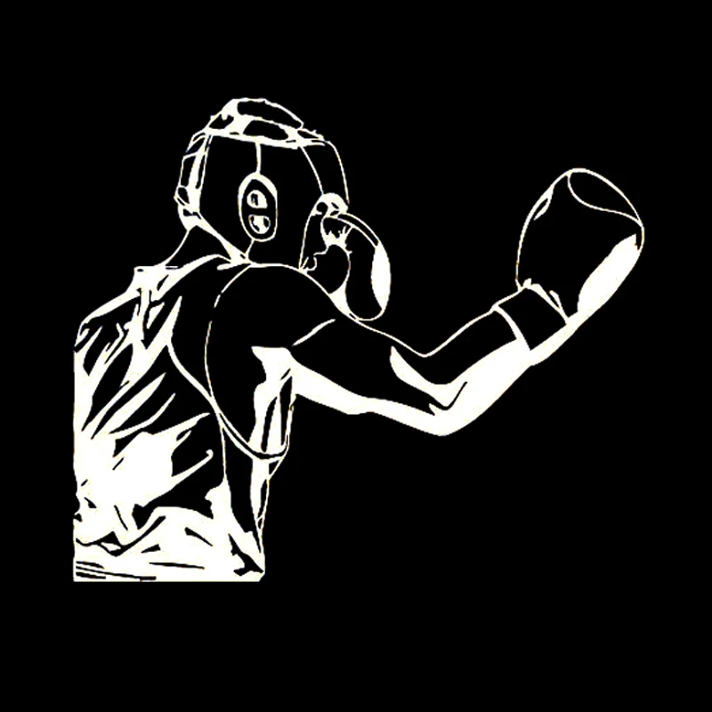 

Car Sticker Motorcycle Sticker Creative Fun Boxing PVC Waterproof Sunscreen Decals 17.1cm * 14.9cm