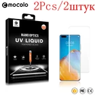 2 штук Mocolo UV жидкое олеофобное Изогнутый край полное покрытие защитное стекло защитная пленка для на хуавей р30 р40 р50 про плюс + р п 30 40 50 п30 п40 п50 30про Huawei P30 P40 Pro Plus P40Pro 128256512 ГБ Global