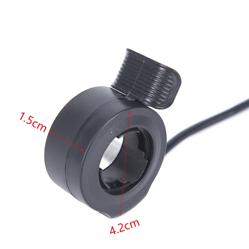 

Accelerator Speed Control Electric Bike Plastic Metal Thumb Throttle Scooter Accessories Replacement Practical 3 Wire Grip Black