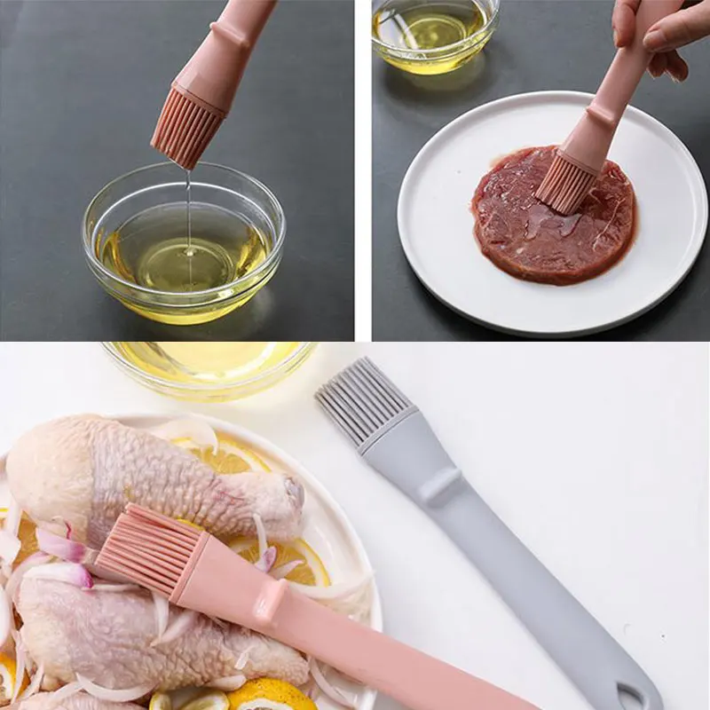 

BBQ Brush Silicone Baking Cake Bread Pastry Liquid Oil Butter Food Steak Pen Tube Brush Barbecue Kitchen Accessories Tools