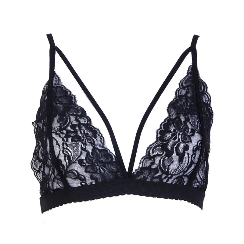 HIRIGIN женский прозрачный кружевной бюстгальтер без косточек с цветочным рисунком