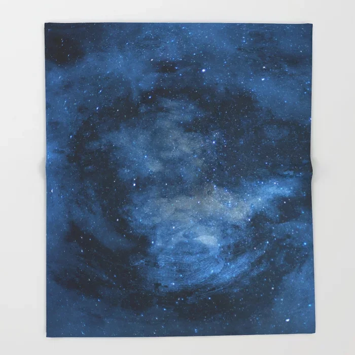 Звездное небо мультфильм бросает на диван милый дизайн в темноте ночное одеяло