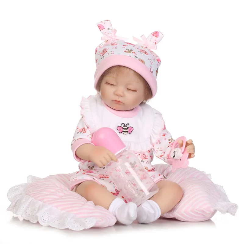 40 см 18 дюймов Reborn Baby кукла и одежды силиконовая реборн детские игрушки куклы