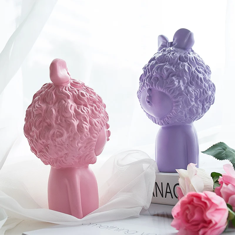 Скандинавские минималистичные милые искусственные Статуэтки из смолы свадебное