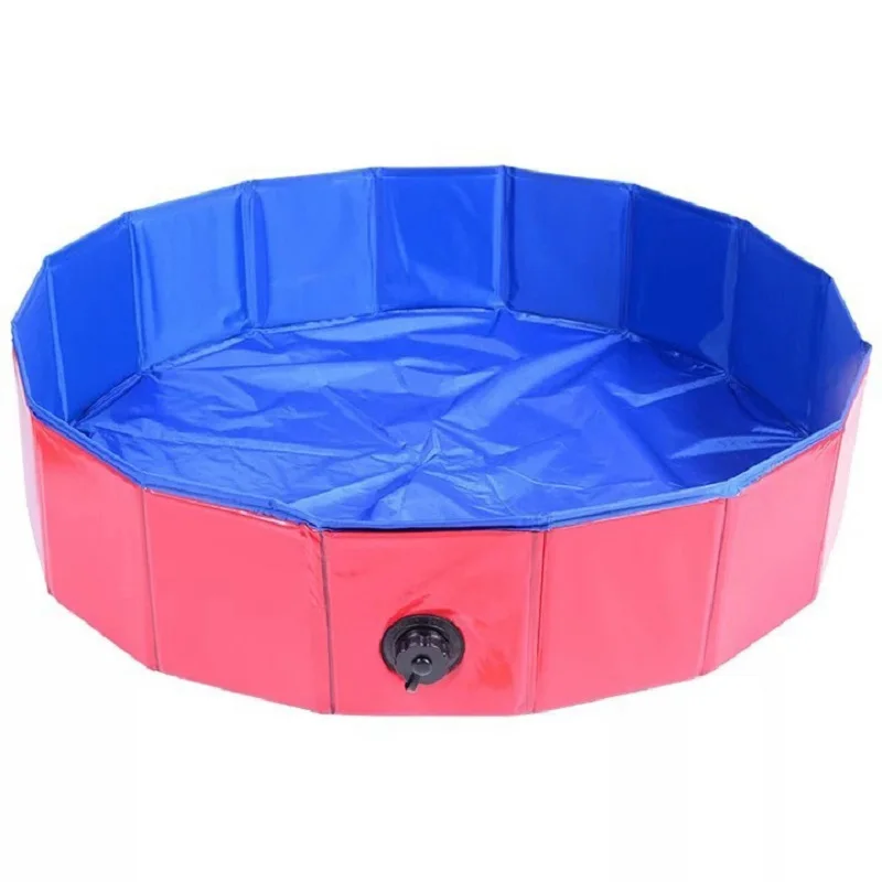 Большой складной круг из ванна для домашних животных ПВХ детей бассейна кошек