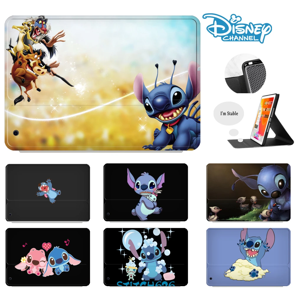

Cute Cartoon Case for iPad AIR 4 Air 3 10.5 inch for Pad Pro 2021 2020 for iPad 9th Happy Disney Stitch for Kids Gfit
