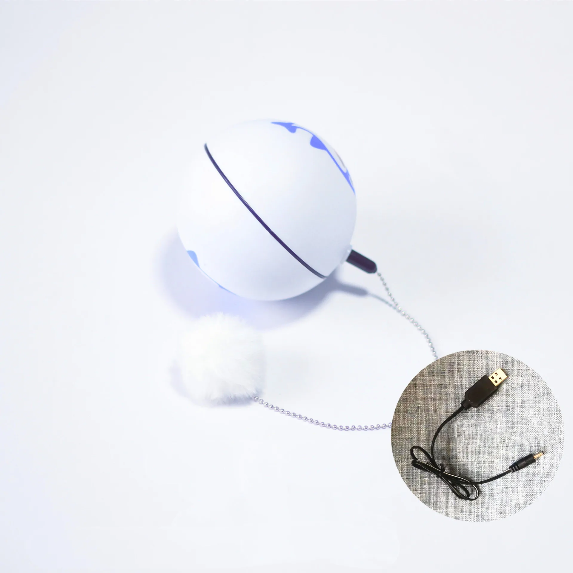 Интерактивная электрическая игрушка для котов шарики кошек с USB зарядкой