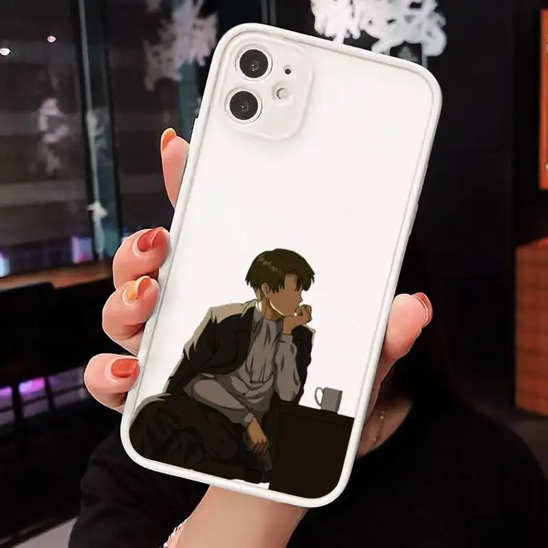 

Anime Attack on Titan Phone Case matte transparent For iphone 7 8 11 12 plus mini x xs xr pro max cover
