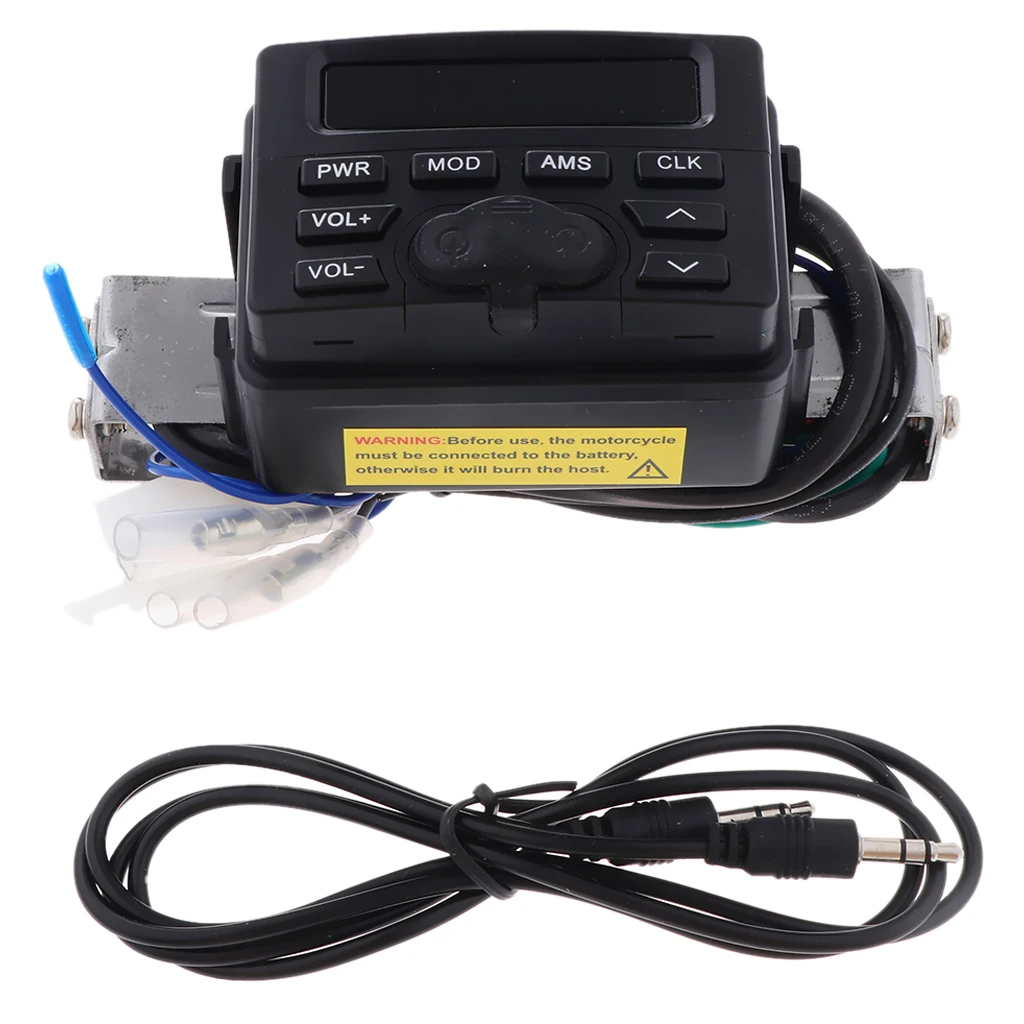 4in водонепроницаемый мотоцикл руль Bluetooth/MP3 FM радио звуковая система