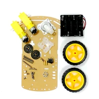 2wd motor smart robot car chassis tracing car box kit speed encoder send the battery box