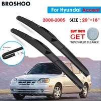 car wiper blade for hyundai accent 2018 2000 2005 auto windscreen windshield wipers blades window wash fit u hook arms