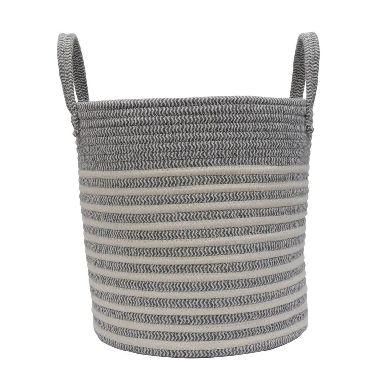 

Modern Nordic Storage Basket Household Woven Laundry Basket Cotton Thread Dirty Clothes Organizer Home Sundries Storage Basket