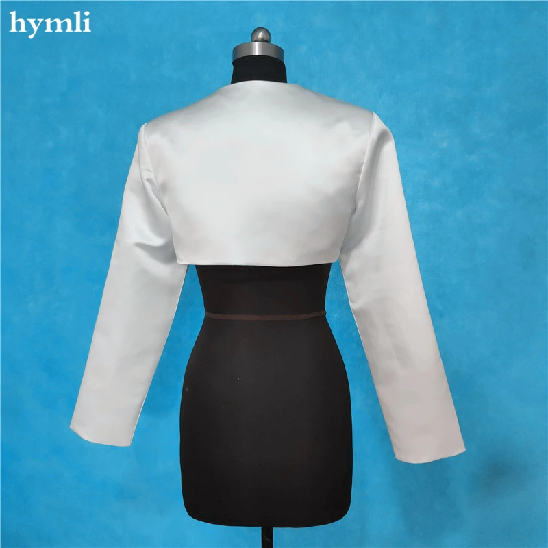 Новая популярная Свадебная атласная куртка с запахом Свадебный модный воротник