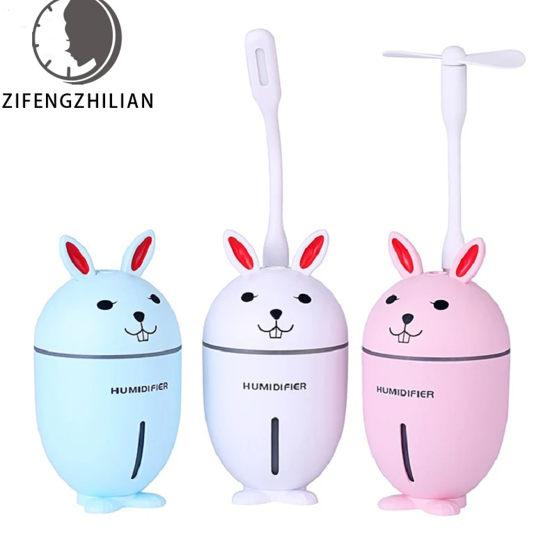 3 в 1 переносные увлажнители источник питания USB увлажнитель воздуха форме милого