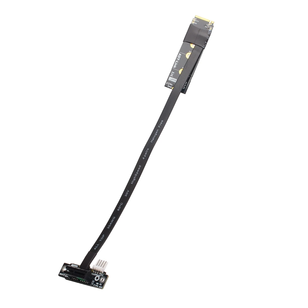M.2 NVMe M key к PCIe 3 0x1 PCI e Удлинительный кабель SSD BTC Майнер переходник x1 USB беспроводной
