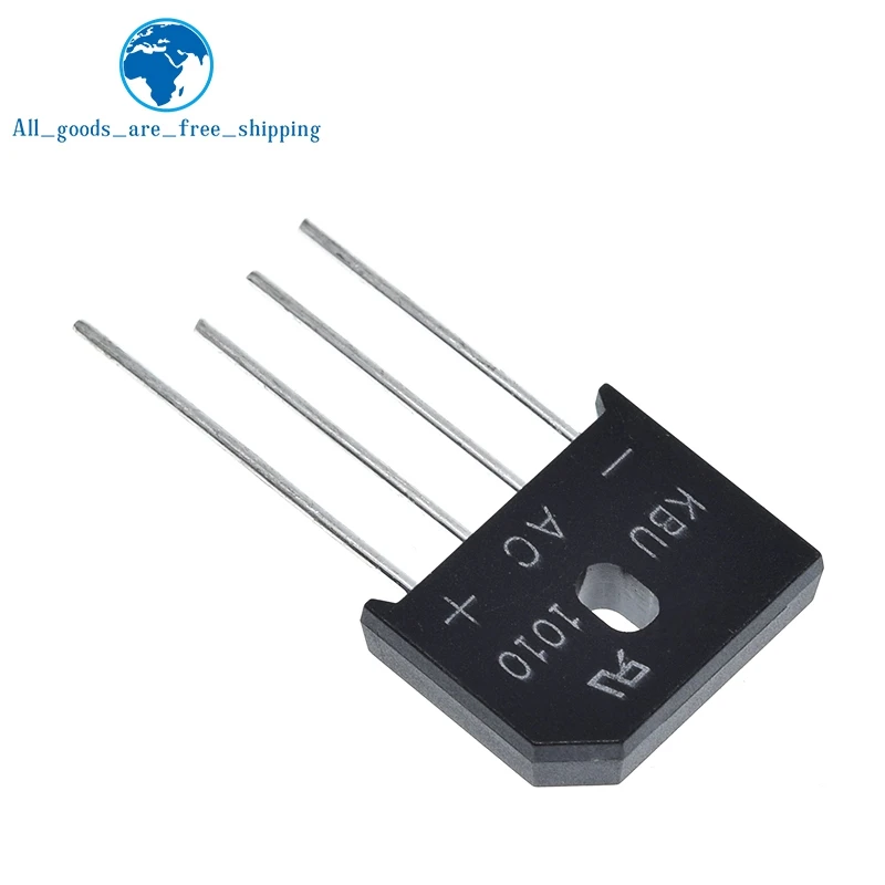 5 шт./лот KBU1010 KBU 1010 10A 1000V ZIP Diode Bridge выпрямительный диод новинка|Выпрямители| |