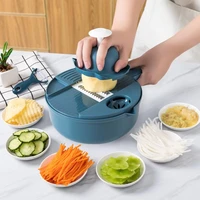 12 pcs multi function cutting food potato carrot veggie grater chopper cutting machine cheese grater household kitchen gadgets