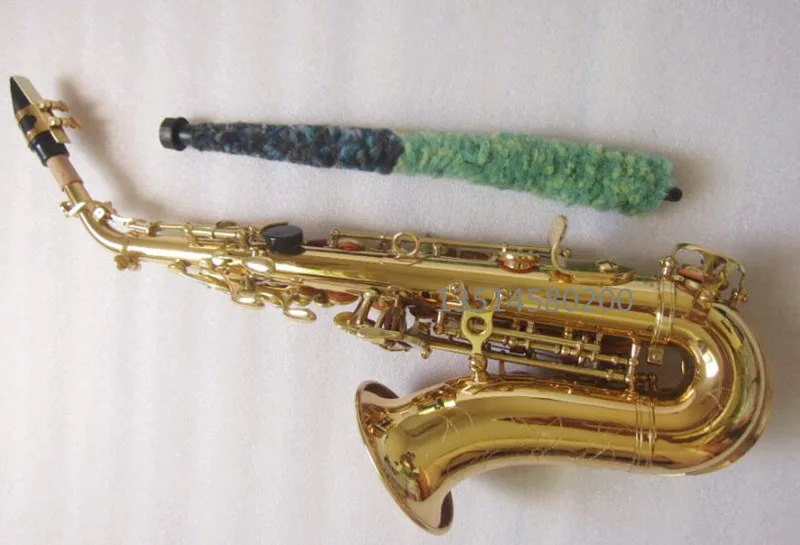 Сопрано-саксофон том ББ сопрано изогнутый саксофон B создан музыкальный