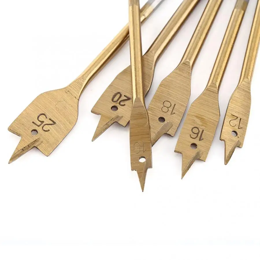 6 шт долотчатые буры промышленная Лопата весло инструменты для сверления ДЕРЕВА