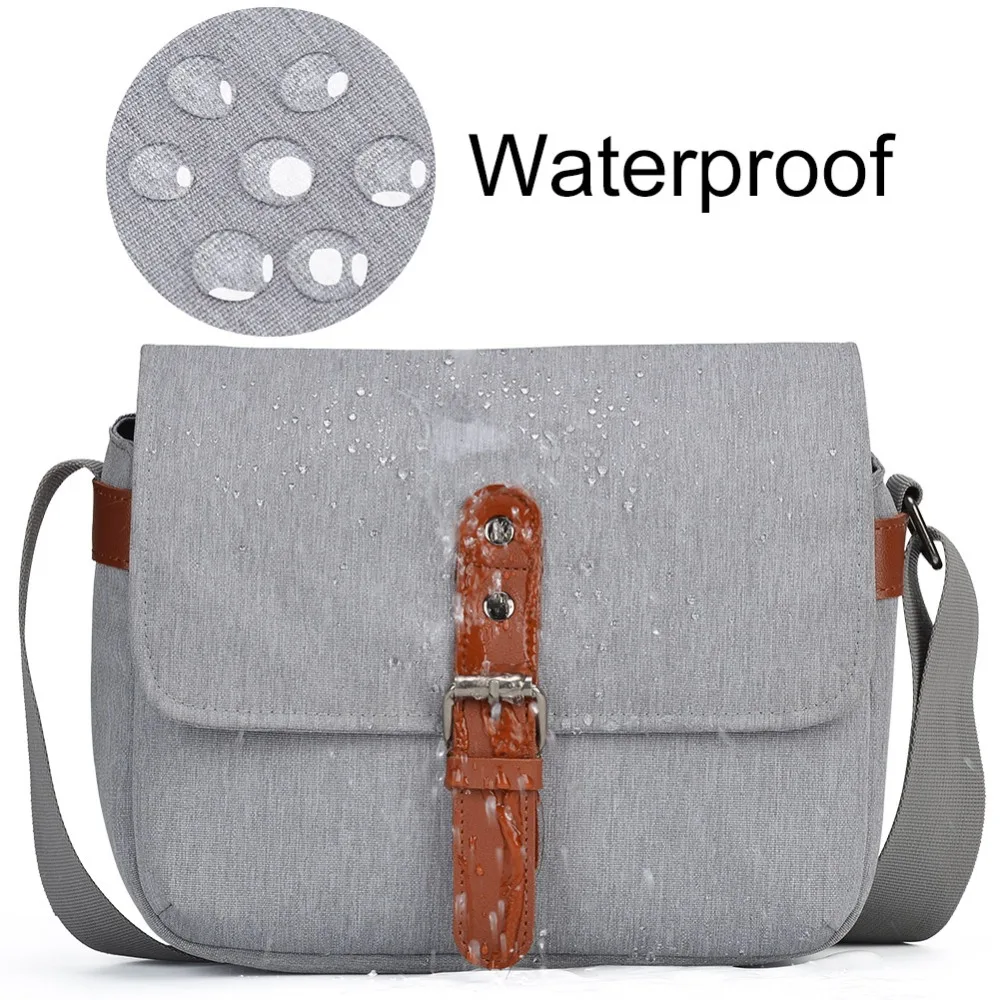

Retro Waterproof DSLR Mirrorless Camera Bag Shoulder Crossbody Case For Leica Canon Nikon Sony Fujifilm Panasonic Olympus