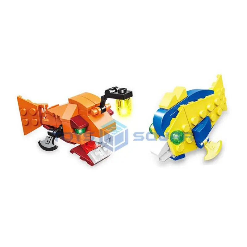 

Model Building Blocks The Seabed Team With Ocean Animals Action Figures Bricks Set Gifts Educational Toys For Children