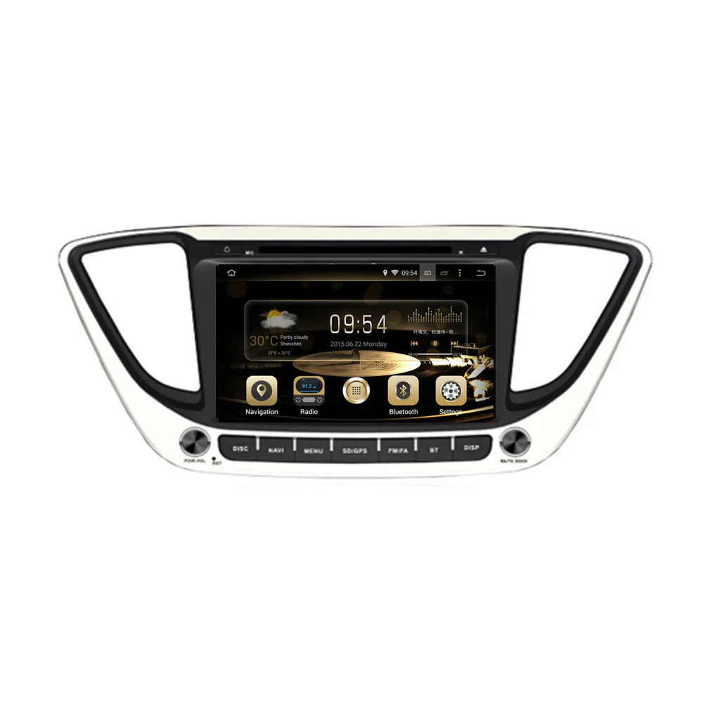 Восьмиядерный Android 9 0 PX5/PX6 Fit HYUNDAI Verna 2016 2017 автомобильный dvd плеер навигация gps