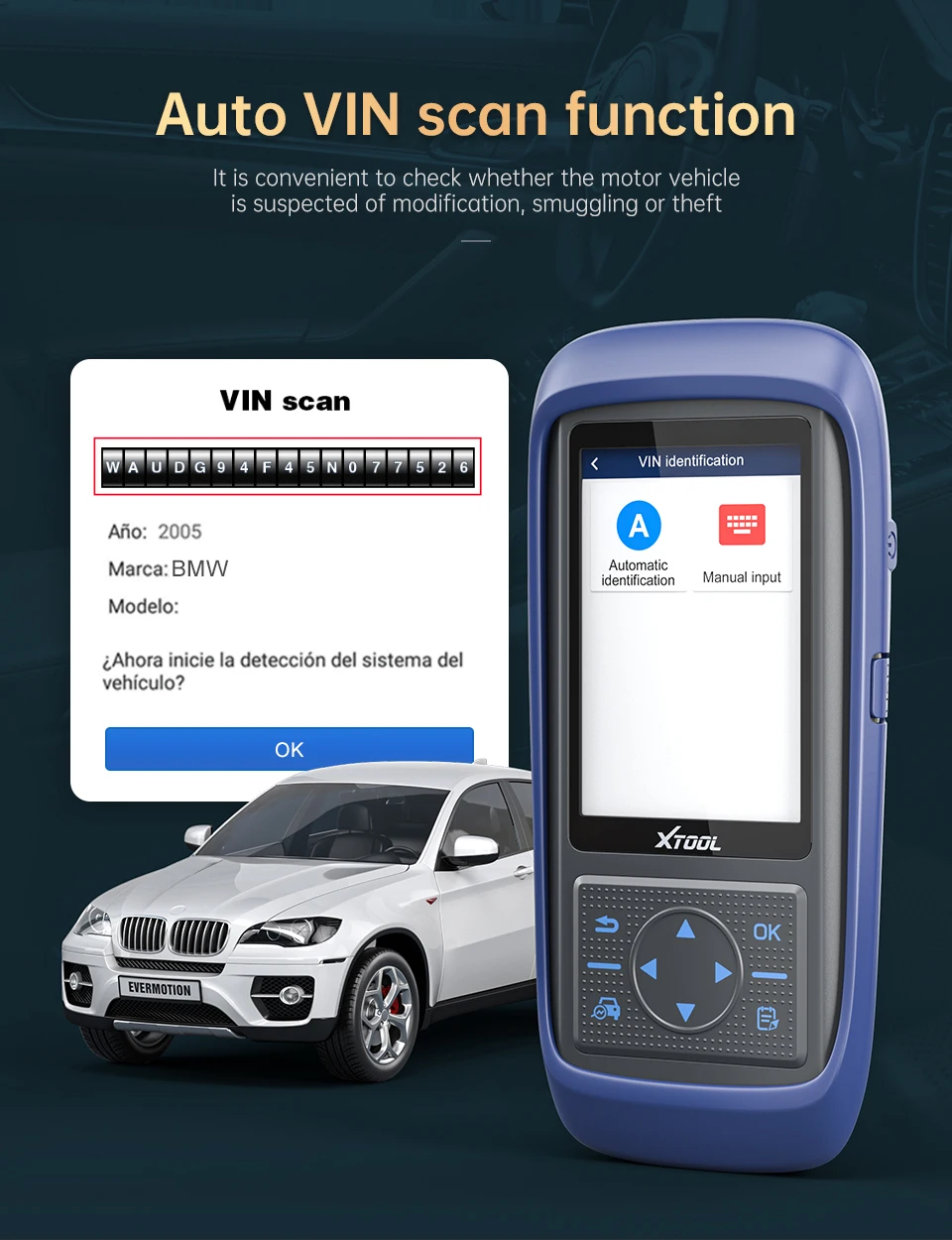Сканер XTOOL A30 PRO с сенсорным экраном OBD2 автоматический диагностический инструмент
