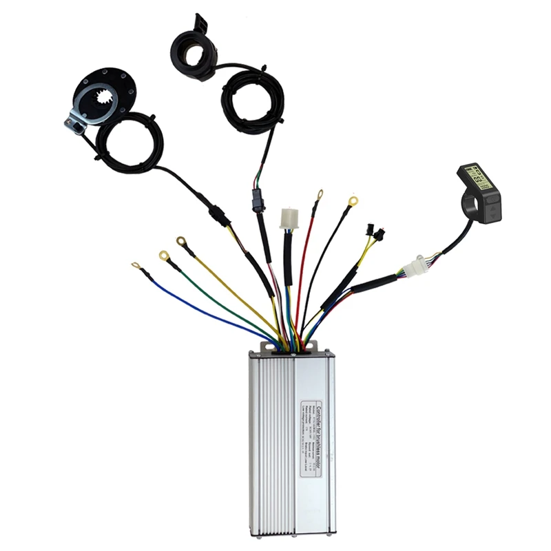 

Promotion! 36V/48V 1500W 35A Electric Bicycle Sine Wave Controller KT LCD4 Display&Thumb Throttle and Sensor SM Accessories