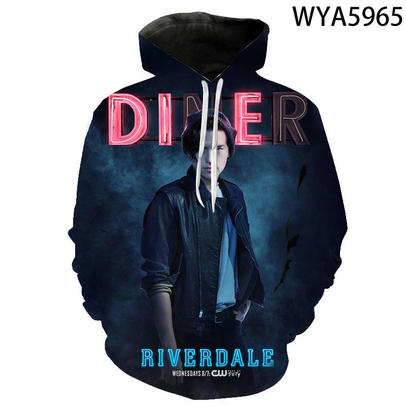 

Spring And Fall 3D Printed Sweatshirts Riverdale Men Women Children Fashion Hoodies Long Sleeve Streetwear Boy Girl Kids Coat