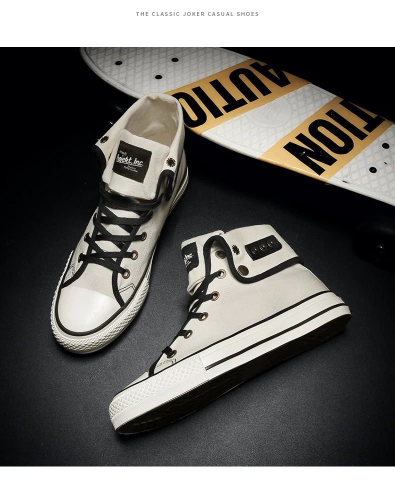 Холщовые кроссовки для мужчин и женщин высокие кеды на платформе шнуровке