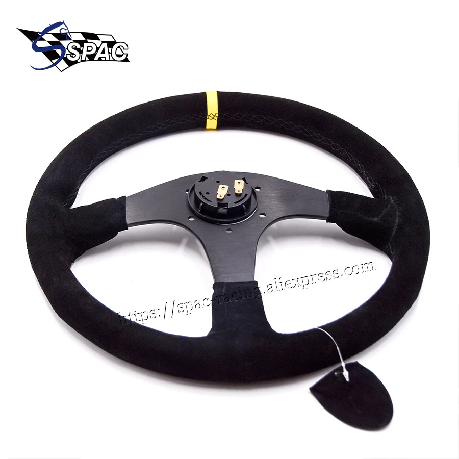 Руль JDM 14 дюймов синий замшевый гоночный руль | Автомобили и мотоциклы
