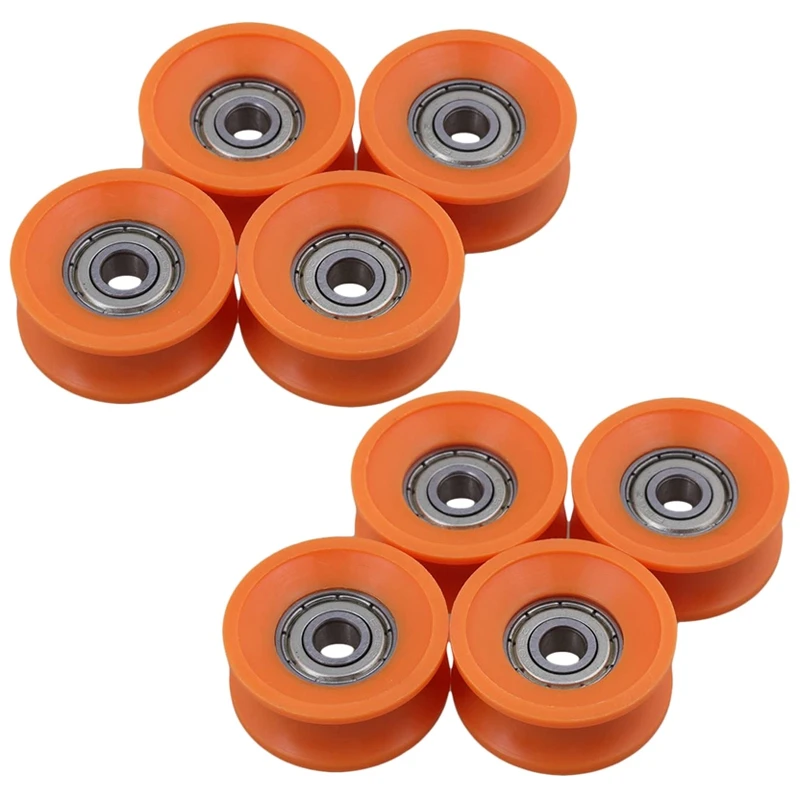 

8Pcs 6X30X13mm Plastic Coated Sealed Bearings Steel 606ZZ Deep U Groove Guide Pulley Rail Ball Rolling Bearing Wheel