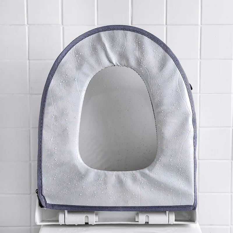 Теплый мягкий чехол для сиденья унитаза обогреватель мультяшный Рождественское