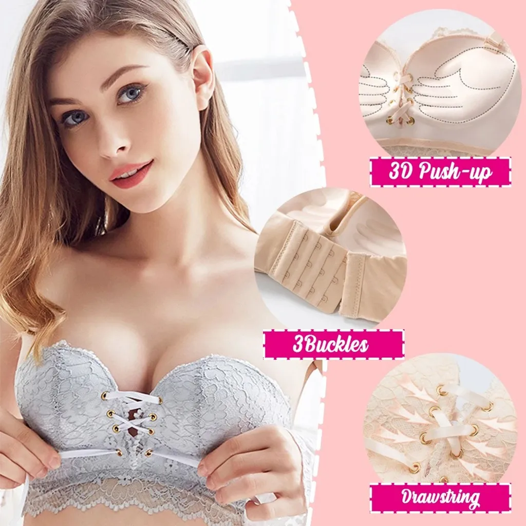 Sexy Strapless Bras For Women Seamless Lingerie Invisible Bra Push Up Brassiere Backless Bralette Underwear for Wedding Dress | Женская