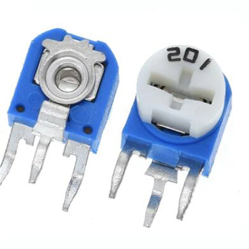 10pcs Rm065 Rm-065 100 200 500 1k 2k 5k 10k 20k 50k 100k 200k 500k 1m Ohm Trimpot Trimmer Potentiometer Variable Resistor - купить по