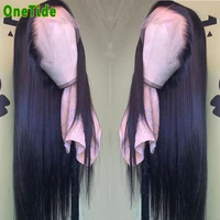 onetide brazilian bone straight lace front human hair wigs for women 13x4x1 lace frontal wig pre plucked closure wig