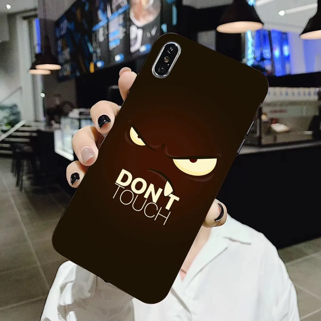 Прочный силиконовый чехол для телефона Don't touch my Phone Для Xiaomi Mi A1 A2 A3 5X 6X 8 9 9t Lite SE Pro