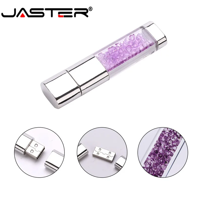 JASTER Кристальный подарок USB флеш накопитель прозрачный Флешка 4 ГБ 8 16 32 карта