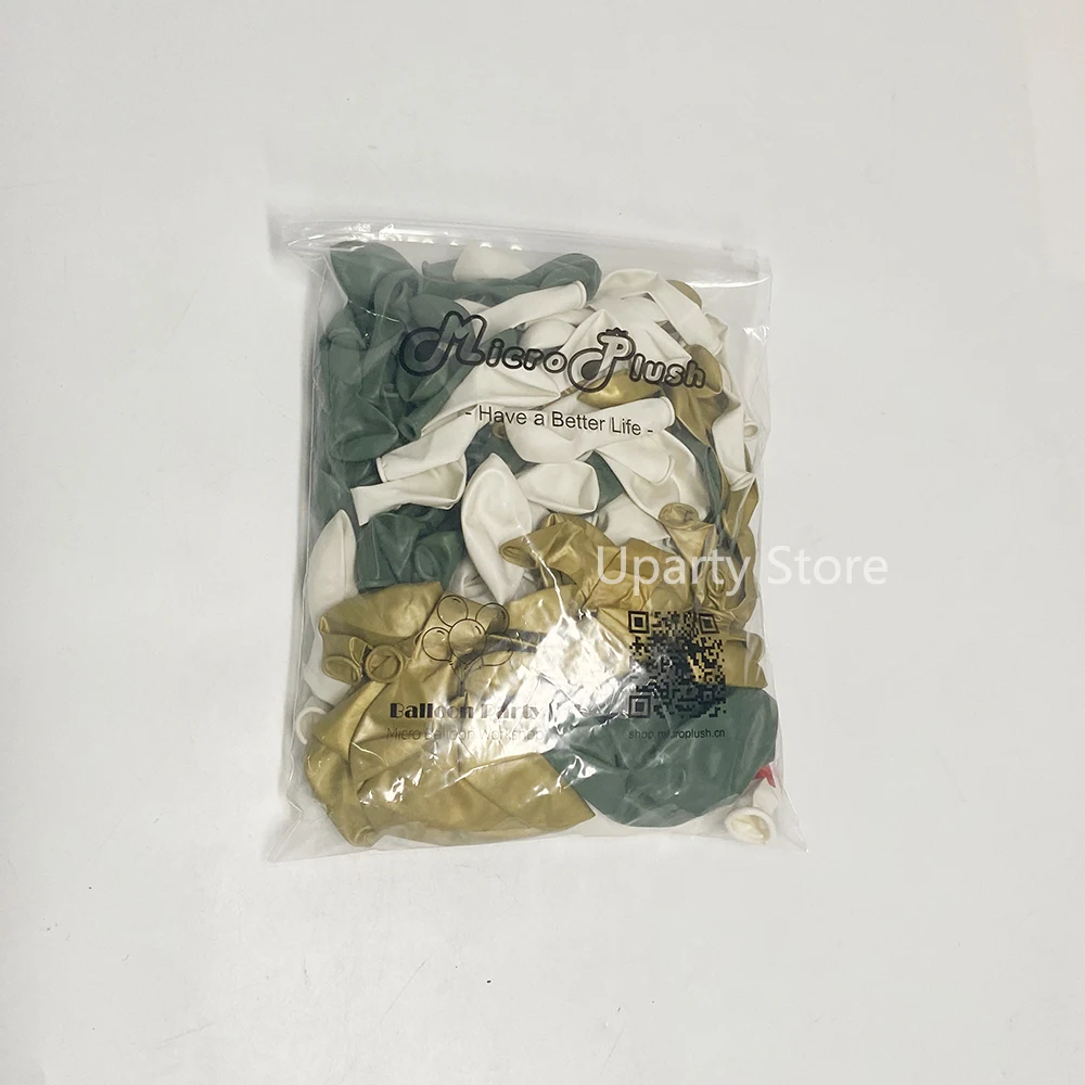 137Pcs/set Retro Green White Balloons Garland Chrome Gold Balloon Chain Arch for Baby Shower Bridal Wedding Party De | Дом и сад