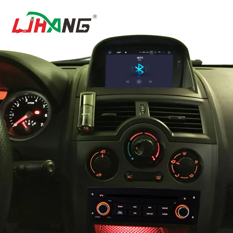 LJHANG Android 10 Автомобильный DVD плеер для Megane II/Fluence 2002 2008 WIFI Мультимедиа GPS навигация 1