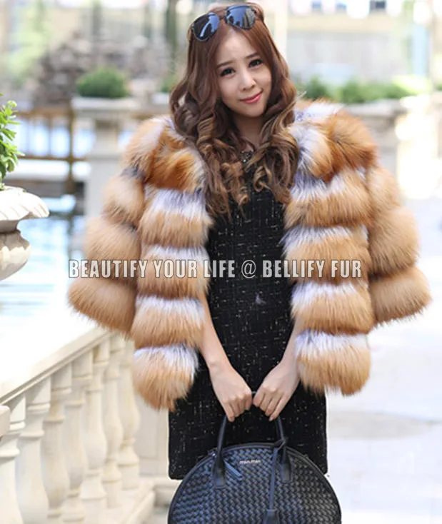 Высококачественное удивительное Женское пальто из натурального красного