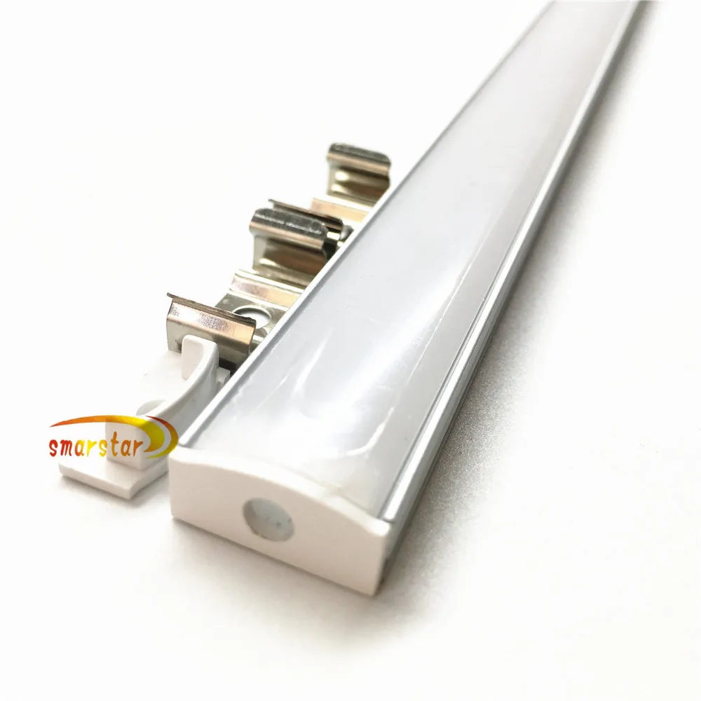 Светодиодный светильник 50 см оболочка алюминиевый канал молочный прозрачный