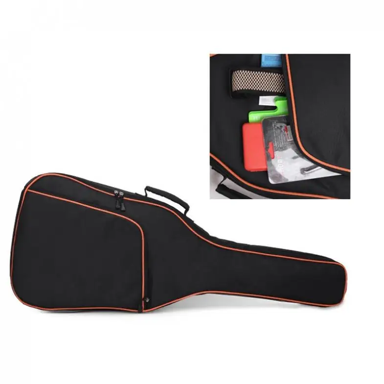 40/41 дюймов Оксфорд ткань чехол для гитары Красочные края Gig Bag двойные ремни Мягкий 10 мм хлопок мягкий водонепроницаемый рюкзаки