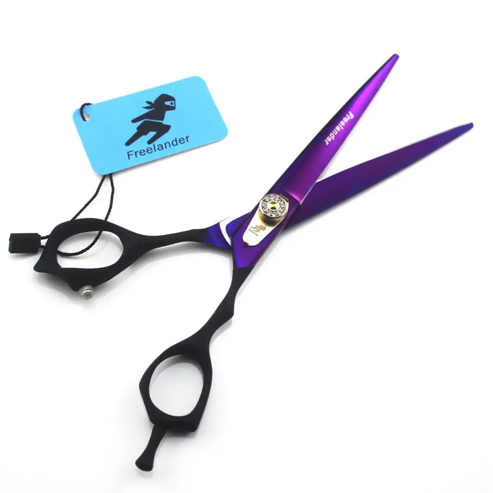Парикмахерские ножницы Профессиональные с черной ручкой 7 0 дюйма Нескользящие