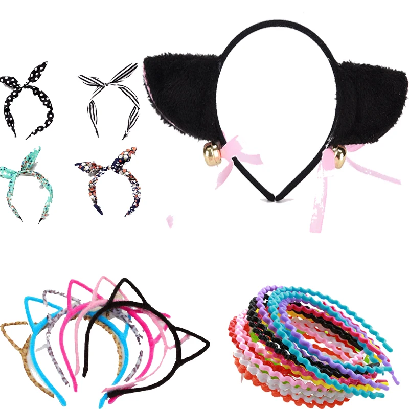 Модная женская одежда для девочек милая детская волос с кошачьими ушками Женская